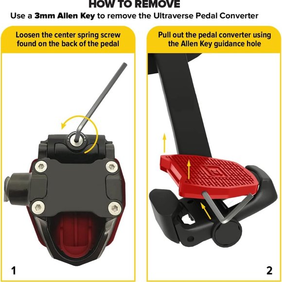 NIB - Ultraverse Pedal Converter Adapter Compatible with Peloton Bike & Bike - Picture 6 of 10